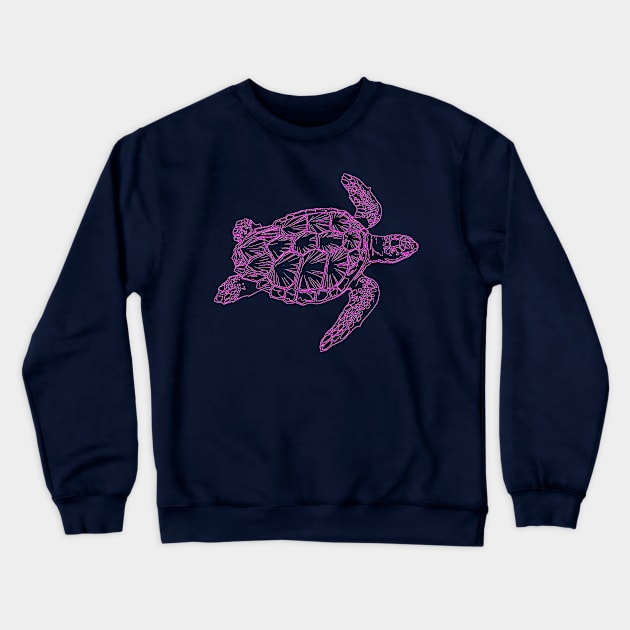 Purple Turtles Crewneck Sweatshirt by Oceana Studios